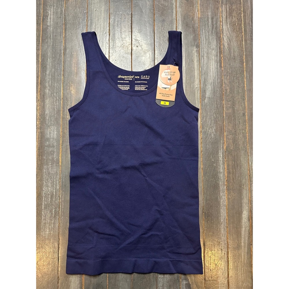 Shapermint Essentials All Day Every Day Tank Cami Navy Blue Shapewear